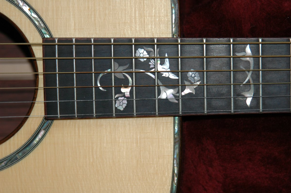 1996 Taylor 910 Dreadnought Acoustic Guitar neck